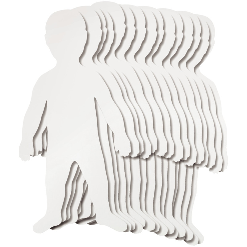 Kit de 24 grandes silhouettes d'enfants
