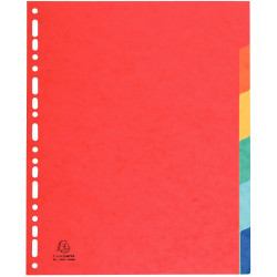 Jeu de 6 intercalaires en carte lustrée 400g, format A4+