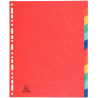 Jeu de 12 intercalaires en carte lustrée 400g, format A4+