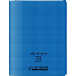 Piqûre 48 pages avec 2 rabats, format 24x32 cm, seyès 90g, couverture