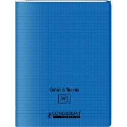 Piqûre 96 pages avec 2 rabats, format 24x32 cm, seyès 90g, couverture
