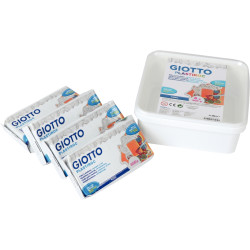 Pack de 4 pains de 500 grammes de pâte à modeler autodurcissante Plast