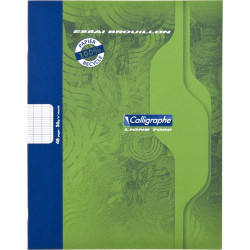 Cahier de brouillon 48 pages seyès 56g, format 17x22 cm
