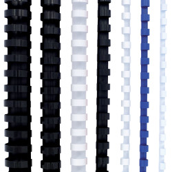 Boîte de 100 reliures plastiques couleur Ø 8mm blanc