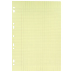 Feuillets mobiles 100 pages 80g, format A4, seyès jaune