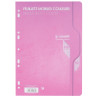 Feuillets mobiles 100 pages 80g, format A4, seyès rose