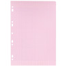 Feuillets mobiles 100 pages 80g, format A4, seyès rose