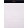 Bloc de bureau RHODIA BLACK 80 feuilles, format A5, ligné, papier blan