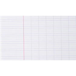 Piqûre 32 pages 17x22 cm, réglure sécail 2,5 mm