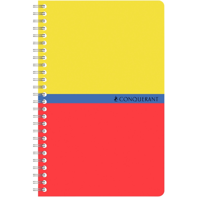 Carnet à reliure intégrale 100 pages CONQUERANT, format 9x14 cm, quadr