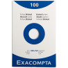 Boîte de 100 fiches bristol non perforées carte forte 205 g uni blanc