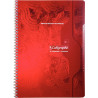 Répertoire à reliure intégrale 180 pages, format A4, quadrillé 5x5, pa