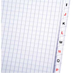 Répertoire à reliure intégrale 180 pages, format A4, quadrillé 5x5, pa