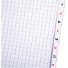Répertoire à reliure intégrale 180 pages, format A4, quadrillé 5x5, pa