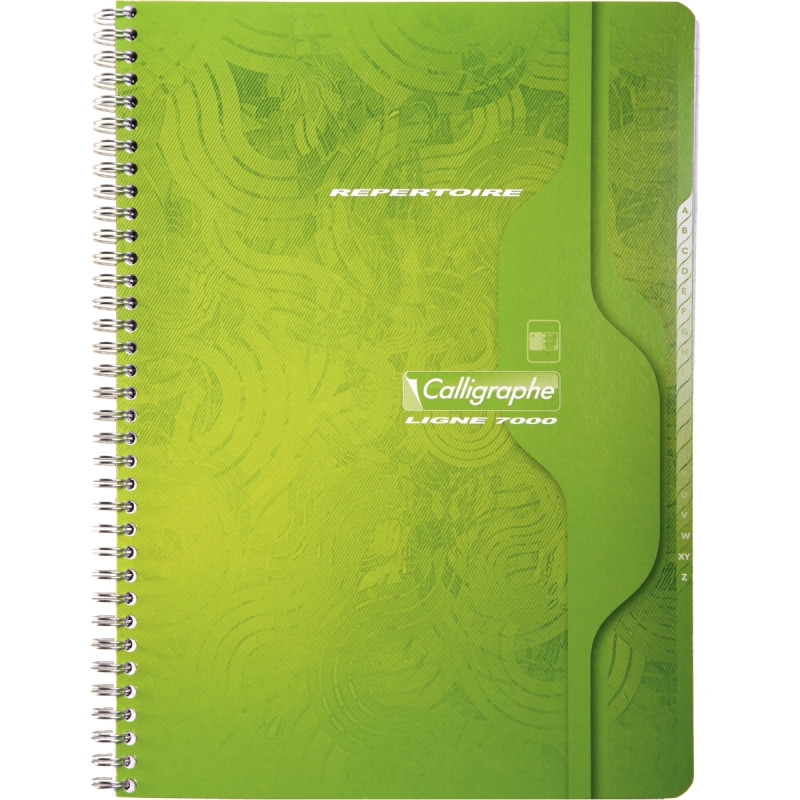 Répertoire à reliure intégrale 180 pages, format A4, quadrillé 5x5, pa