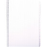 Répertoire à reliure intégrale 180 pages, format A4, quadrillé 5x5, pa