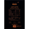 Bloc de bureau RHODIA BLACK 80 feuilles, format A4, ligné, papier blan