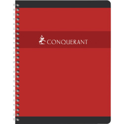 Cahier à reliure intégrale 180 pages CONQUERANT, format 17x22 cm, quad