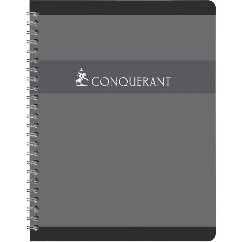 Cahier à reliure intégrale 180 pages CONQUERANT, format 17x22 cm, quad