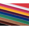 Paquet de 10 feuilles de carton ondulé coloris assortis format 25 x 35