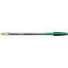 Blister de 4 stylos bille Cristal pointe moyenne verts