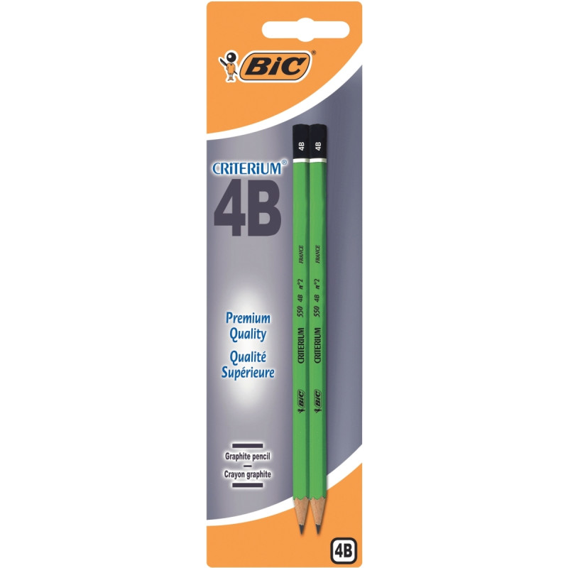 Blister de 2 crayons graphite Critérium 4B