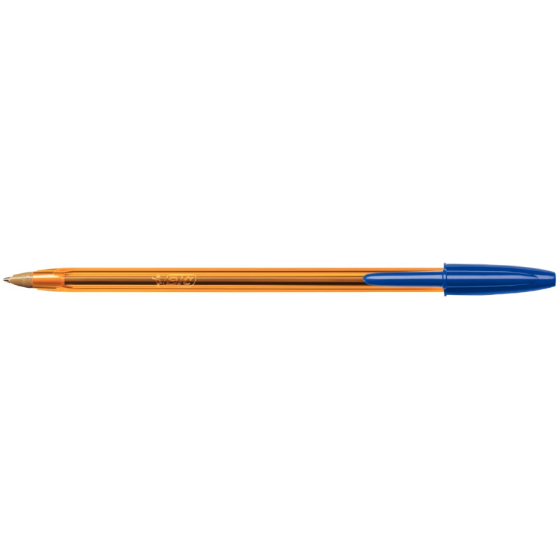 Blister de 4 stylos bille Cristal pointe fine bleus