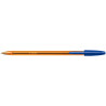 Blister de 4 stylos bille Cristal pointe fine bleus