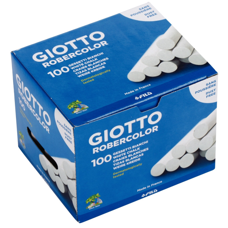Boîte de 100 craies Robercolor blanc