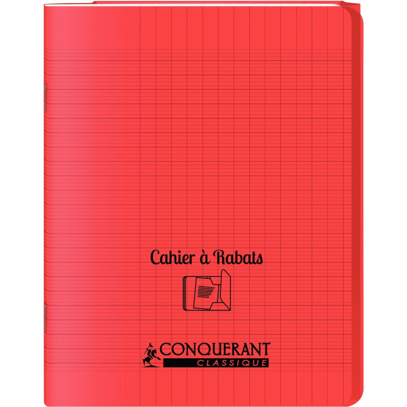 Piqûre 48 pages avec 2 rabats, format 17x22 cm, seyès 90g, couverture