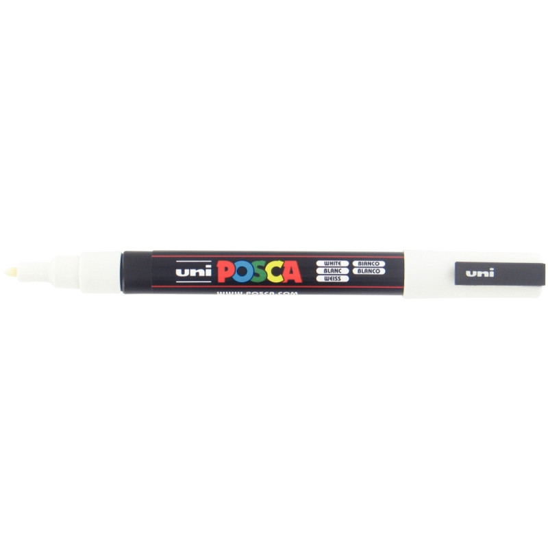 Marqueur Posca pointe fine ogive blanc