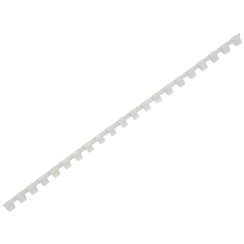 Boîte de 100 reliures plastiques couleur Ø 10mm blanc