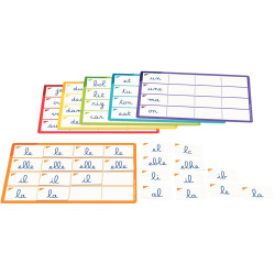 Entraînement visuel, lettres cursives