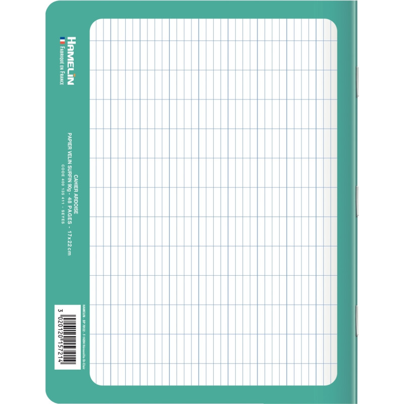 Cahier ardoise 48 pages CONQUERANT, 17x22 cm, seyès 90g