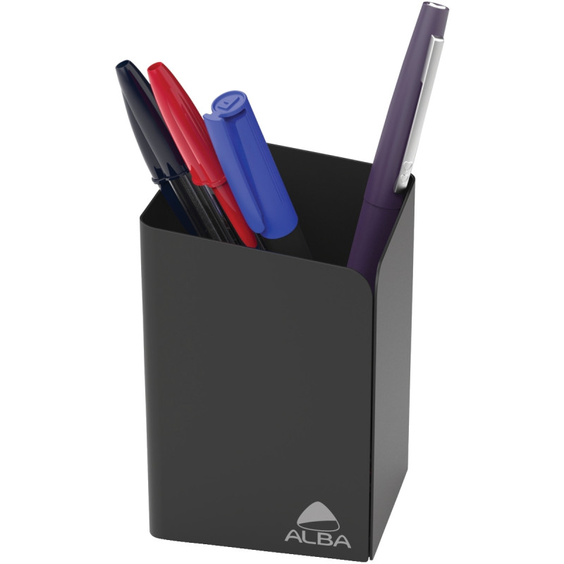 Pot à crayon métal noir