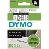 Recharge DYMO D1 12 mm x 7 m noir et blanc