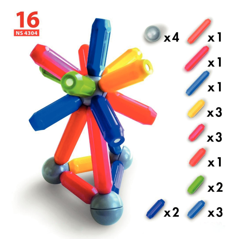 Boite de 24 fiches d'activités pour le jeu magnétique 54218