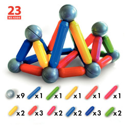 Boite de 24 fiches d'activités pour le jeu magnétique 54218