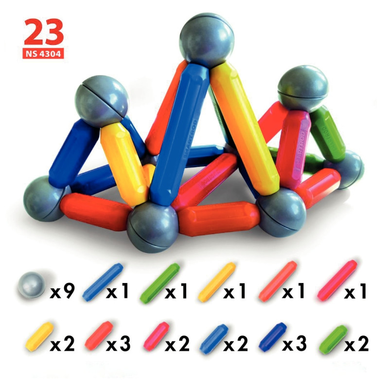 Boite de 24 fiches d'activités pour le jeu magnétique 54218