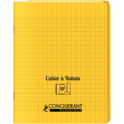 Piqûre 48 pages avec 2 rabats, format 17x22 cm, seyès 90g, couverture