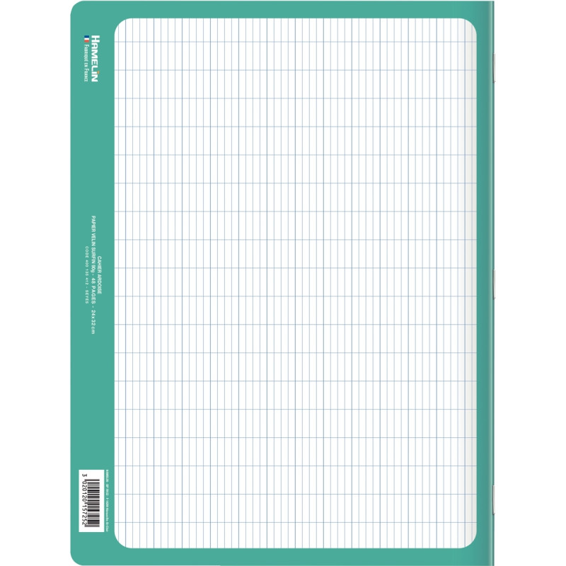 Cahier ardoise 48 pages CONQUERANT, 24x32 cm, seyès 90g