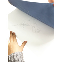 Pochette de 50 feuilles de papier décalquant format A4 coloris assorti