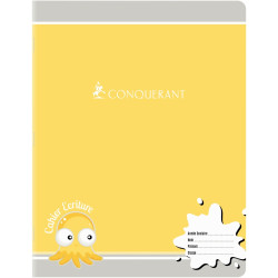 Cahier d'apprentissage piqûre 32 pages, 17x22 cm, double ligne 3 mm in