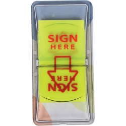 Carte de 50 index repositionnable Sign Here