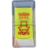 Carte de 50 index repositionnable Sign Here
