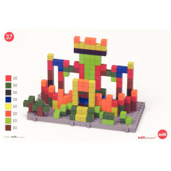 Boite de 240 mini cubes 3D 1 cm + 25 fiches
