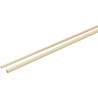Lot de 20 baguettes rondes diamètres 3 et 5 mm, longueur 91 cm