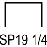 Boîte de 5 000 agrafes Bostitch SP 19 1/4