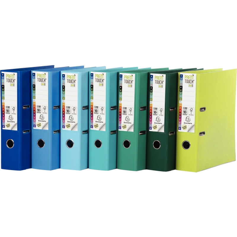 Classeur à levier PREM'TOUCH format A4+, dos 8 cm, vert anis