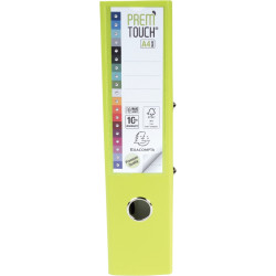 Classeur à levier PREM'TOUCH format A4+, dos 8 cm, vert anis